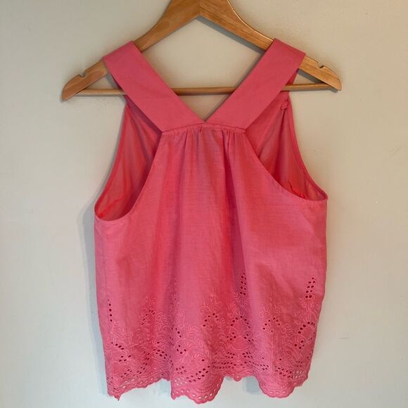 Ink + Ivy Women  Sleeveless Blouse Top Eyelet - Picture 4 of 9